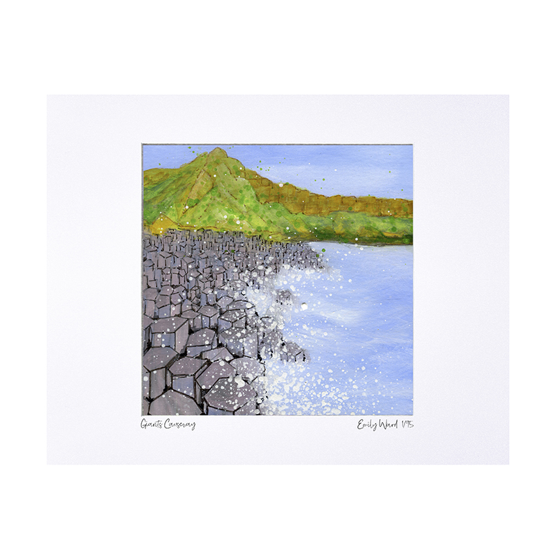 Giant's Causeway Limited Edition Print with Mount